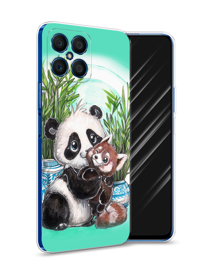 

Чехол Awog на Honor X8 "Друзья зверята", Голубой;белый;черный, 6107650-2