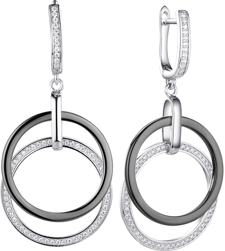 

Серьги из серебра с керамикой Fresh Jewelry TC-E00819-B-W-X-X-W, TC-E00819-B-W-X-X-W