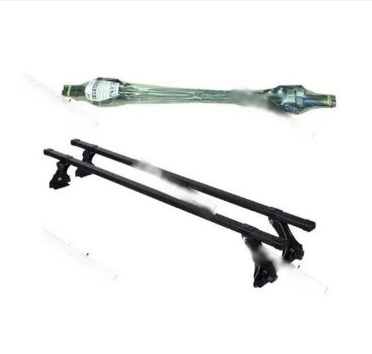 

Багажник Daewoo Nexia DELTA пластик 2 поперечины 1,1 м, Черный