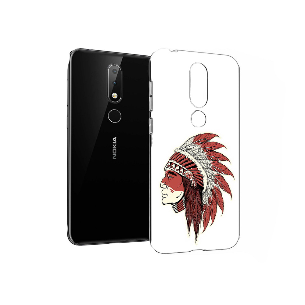 

Чехол MyPads Tocco для Nokia X6 красный индеец (PT115295.99.411), Прозрачный, Tocco
