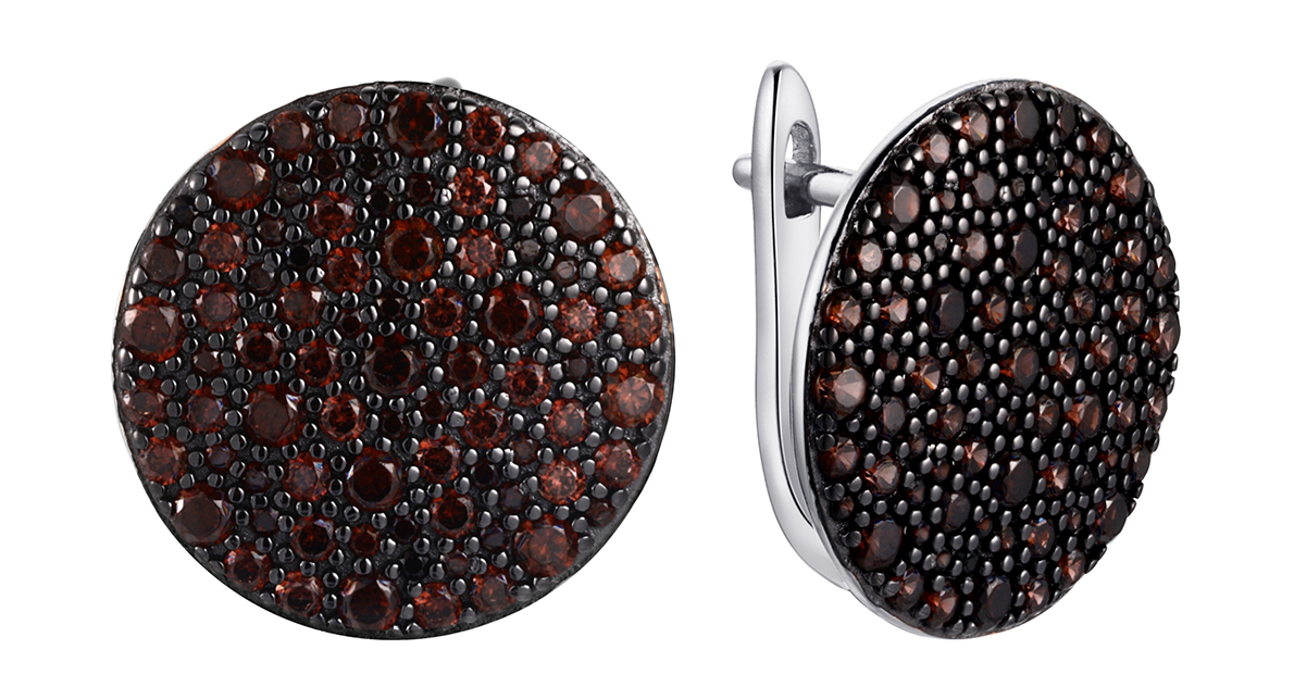 

Серьги из серебра с фианитом Fresh Jewelry CZ-E02524-X-WB-X-X-BR, CZ-E02524-X-WB-X-X-BR