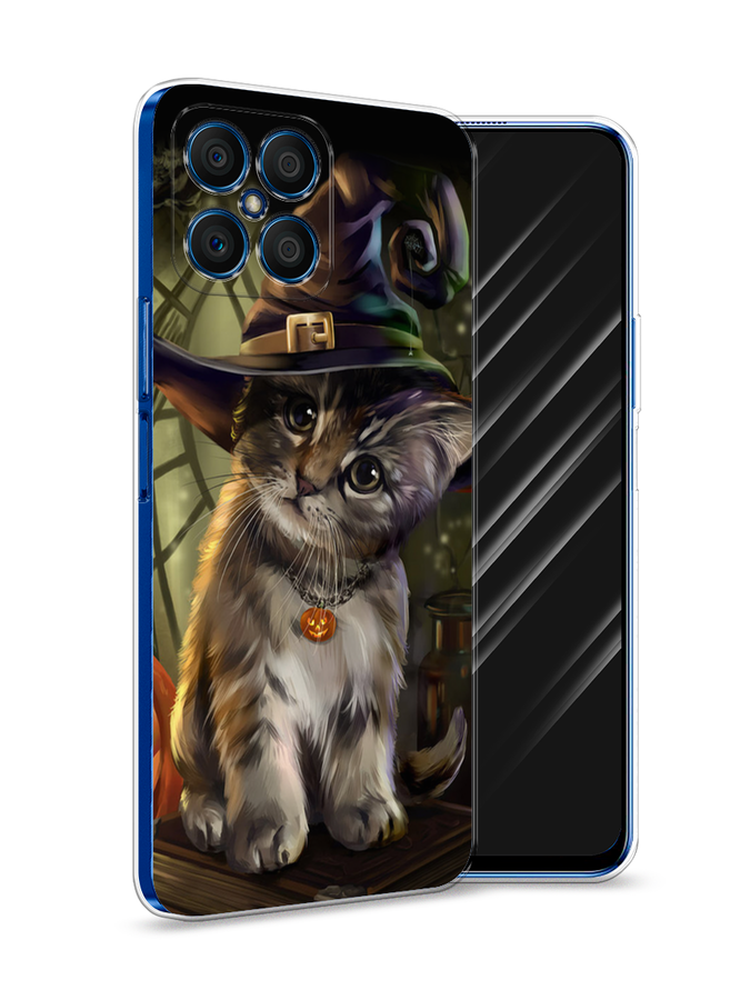 

Чехол Awog на Honor X8 "Кот на Хэллоуин", Зеленый;серый, 6107650-2