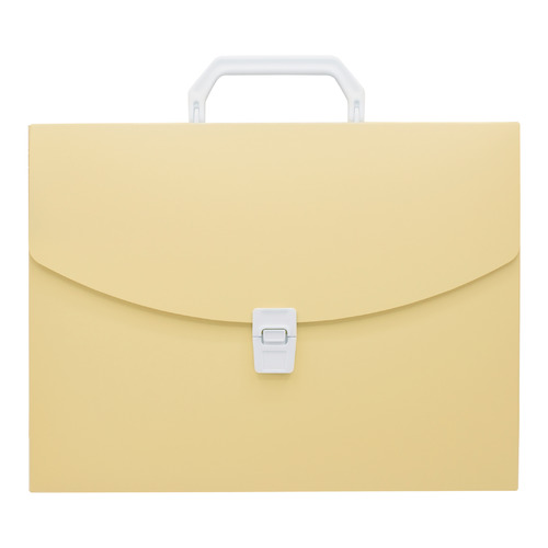 

Упаковка портфелей Бюрократ Pastel PASTPP01YEL, 1 отд., A4, пластик, 0.7мм, желтый