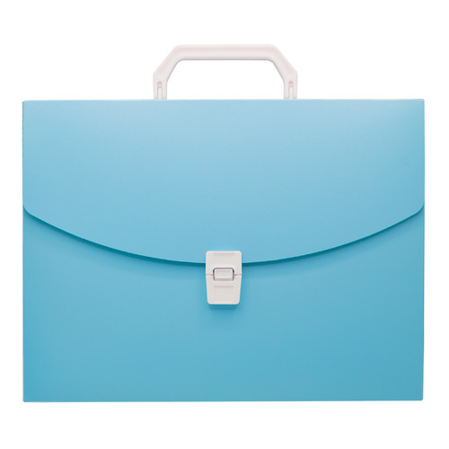 

Упаковка портфелей Бюрократ Pastel PASTPP01BLUE, 1 отд., A4, пластик, 0.7мм, голубой