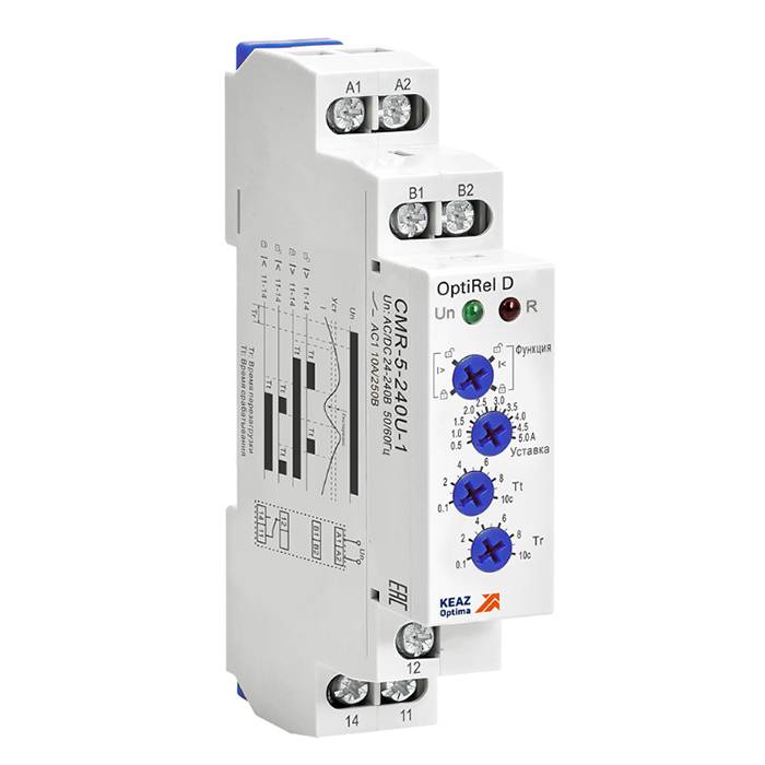 фото Реле контроля тока optirel d cmr-05-240u-1 50…500ма 10а 1со 24-240ас/dc кэаз 332025