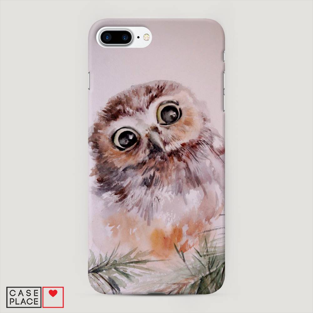 

Пластиковый чехол "Сова на розовом" на Apple iPhone 8 Plus, 10920-1