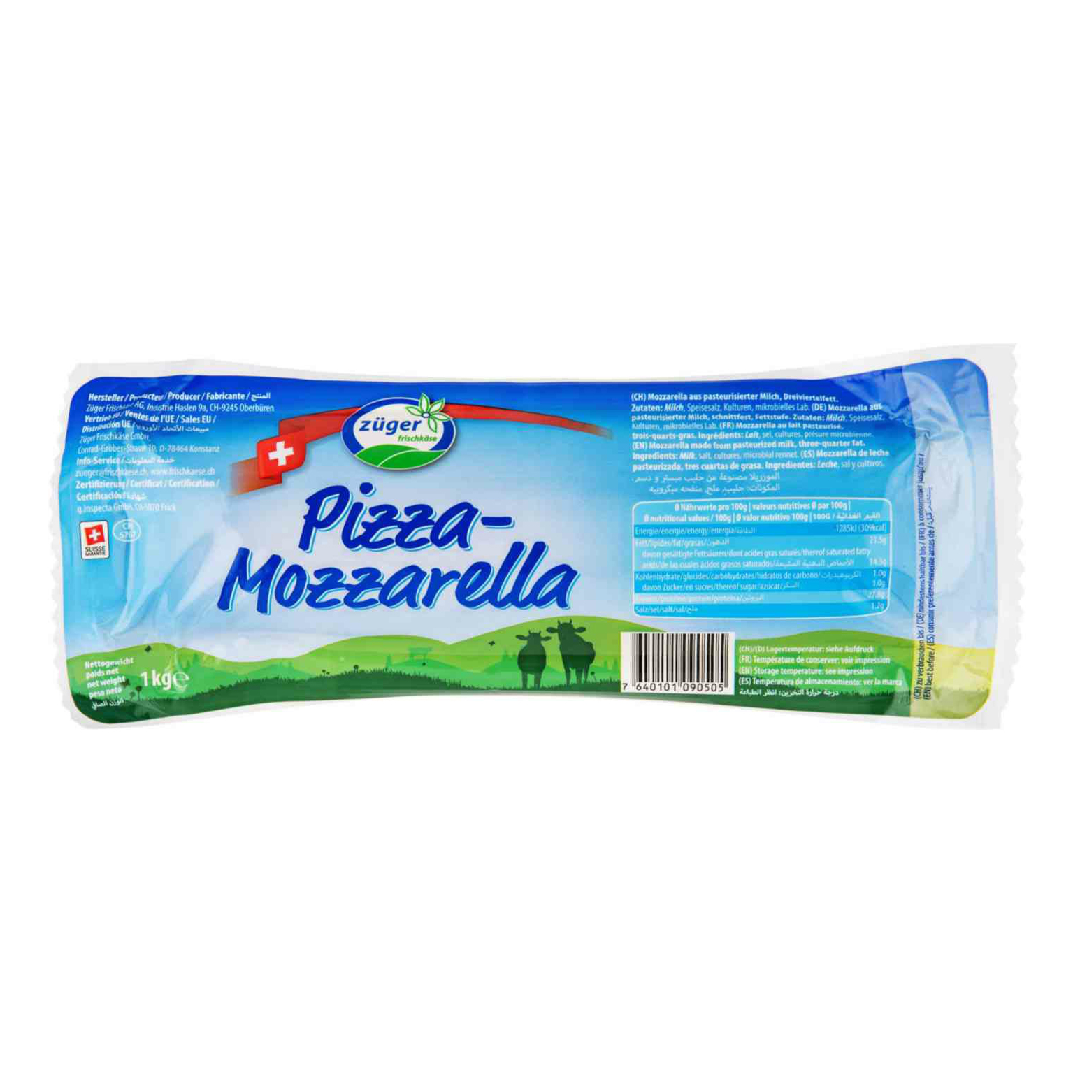 

Сыр Zuger Mozzarella Pizza 42% +-300 г
