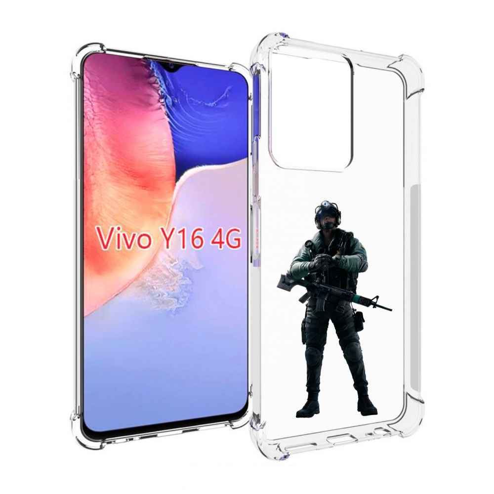 

Чехол MyPads Tom-Clancy's-Rainbow-Six-2 для Vivo Y16 4G/ Vivo Y02S, Прозрачный, Tocco