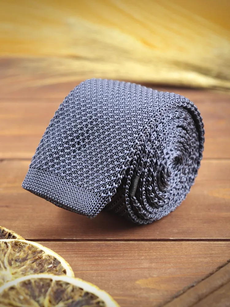 Галстук мужской 2beMan G_knit_odnt G82 серый 1010₽