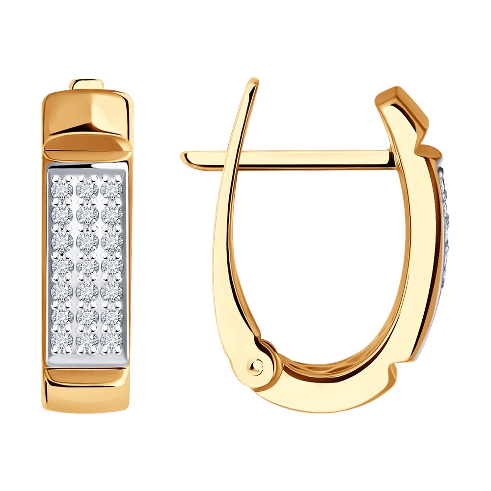 

Серьги из красного золота SOKOLOV Diamonds 1021869, бриллиант, 1021869