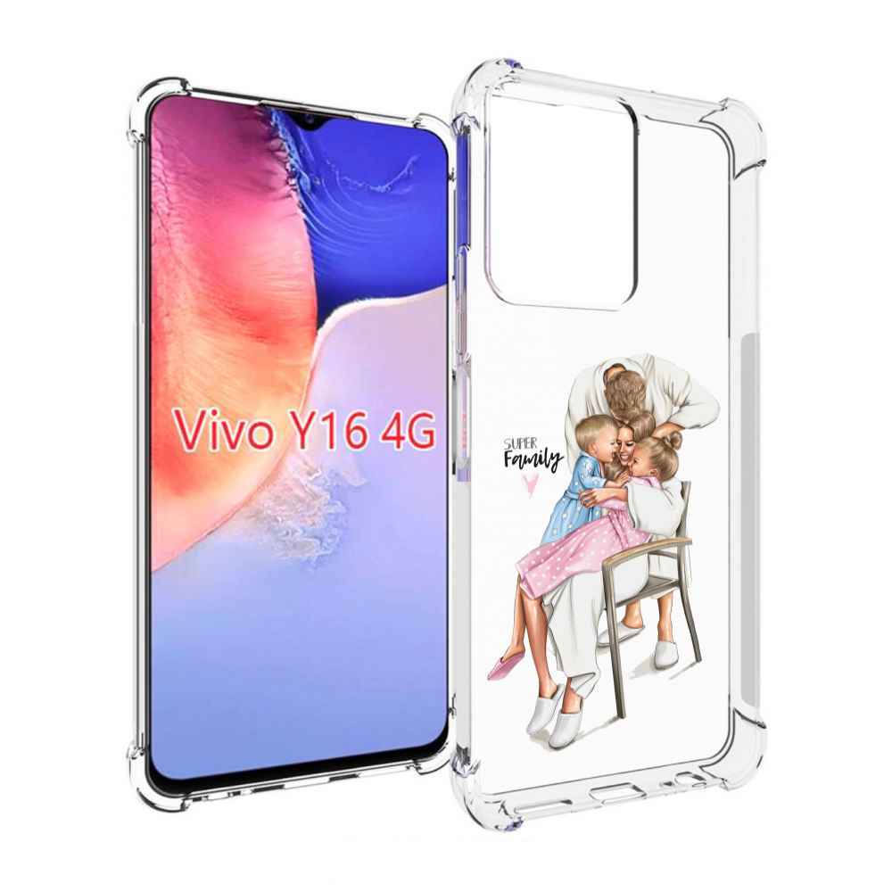 

Чехол MyPads Super-family для Vivo Y16 4G/ Vivo Y02S, Прозрачный, Tocco