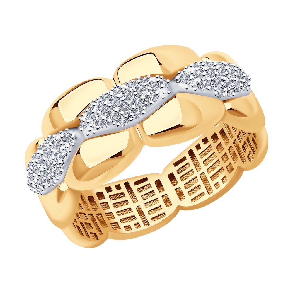 

Кольцо из комбинированного золота с бриллиантом р.  SOKOLOV Diamonds 1011962, 1011962