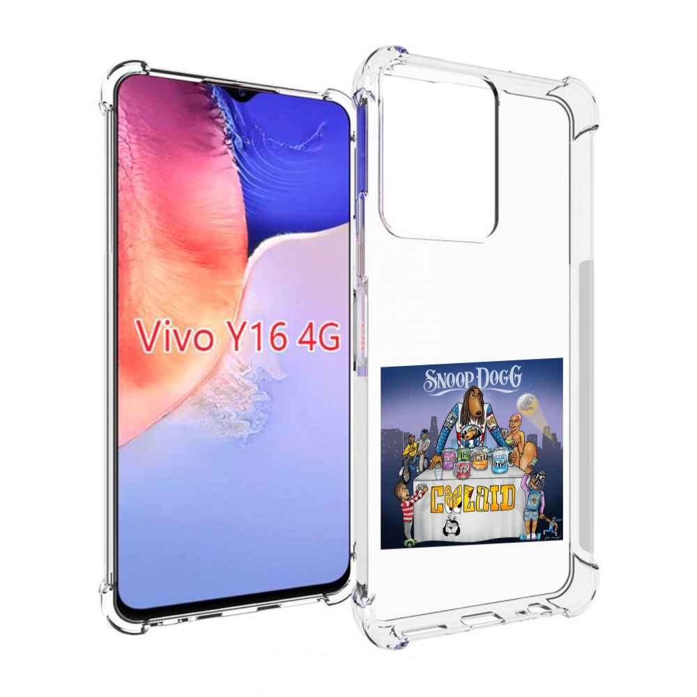 

Чехол MyPads Snoop Dogg COOLAID для Vivo Y16 4G/ Vivo Y02S, Прозрачный, Tocco