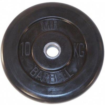 Диск для штанги MB Barbell Стандарт 10 кг, 31 мм черный