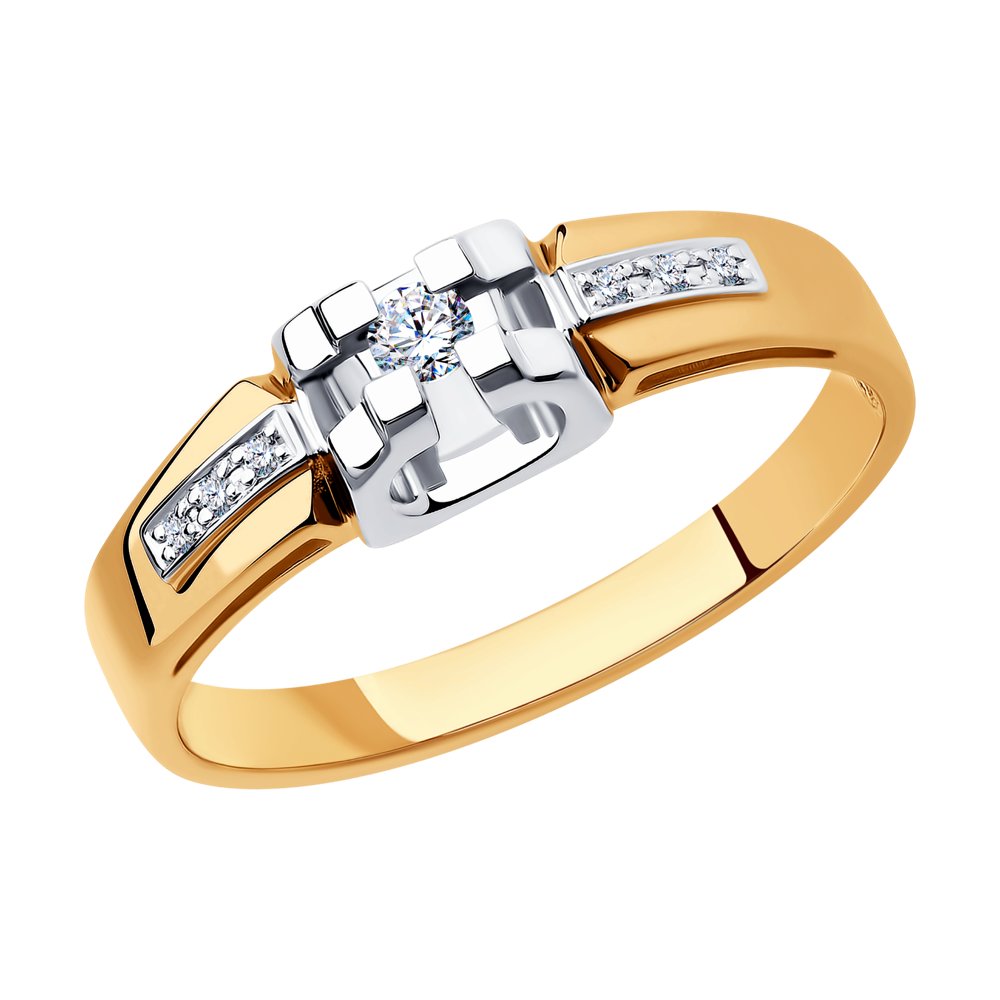 

Кольцо помолвочное из красного золота с бриллиантом р.  SOKOLOV Diamonds 1011745, 1011745