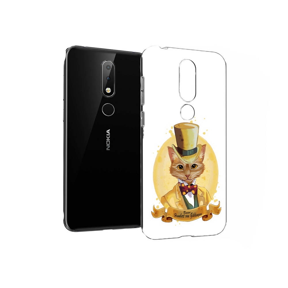 

Чехол MyPads Tocco для Nokia X6 кот юрист (PT115295.99.401), Прозрачный, Tocco
