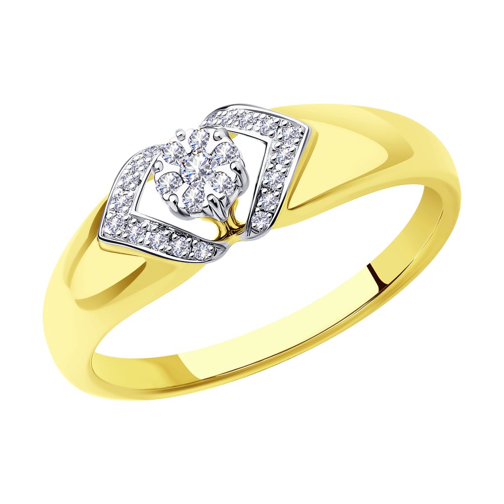 

Кольцо из комбинированного золота с бриллиантом р. , SOKOLOV Diamonds 1011478-2, 1011478-2