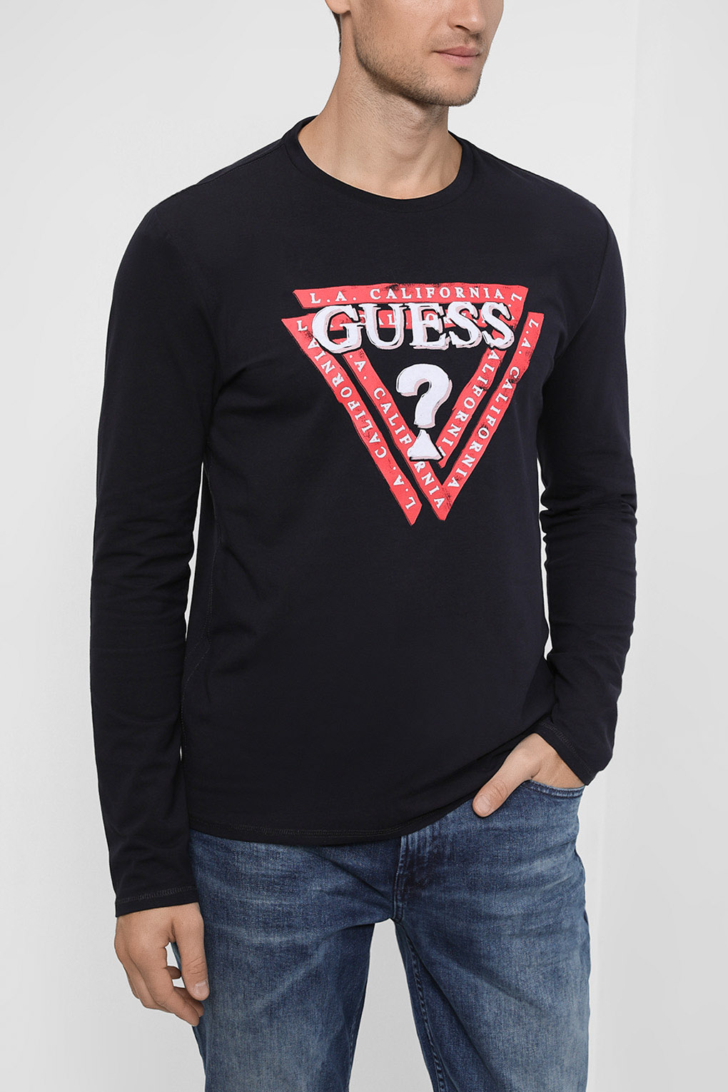 

Футболка мужская Guess Jeans M2BI55 J1314 синяя 2XL, M2BI55 J1314