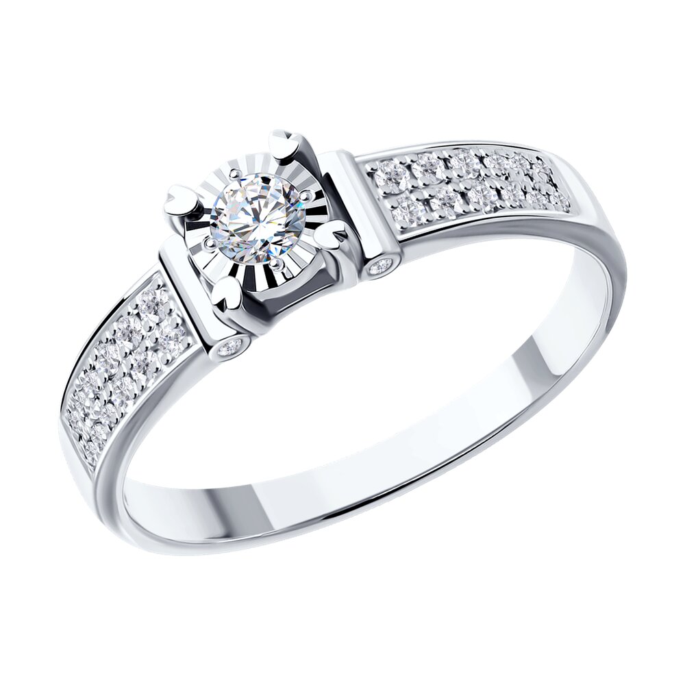 

Кольцо из золота р. 17 SOKOLOV Diamonds 1011116, бриллиант, 1011116