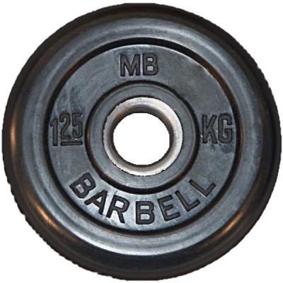 

Диск обрезиненный черный MB Barbell Стандарт d-26mm 1,25кг