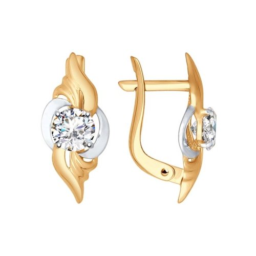 

Серьги из красного золота SOKOLOV 027370, фианит, 027370