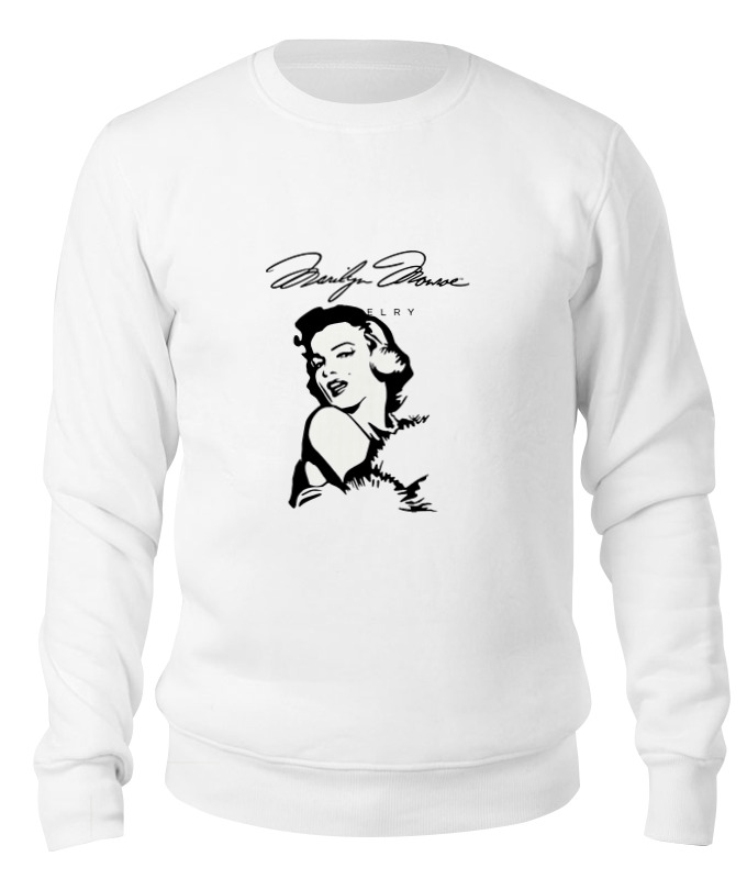 

Свитшот унисекс Printio Marilyn monroe белый L, Marilyn monroe