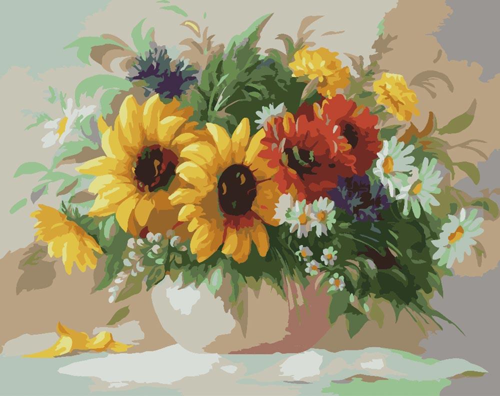 

Картина по номерам Paintboy Садовый букет, 40x50 см, Садовый букет