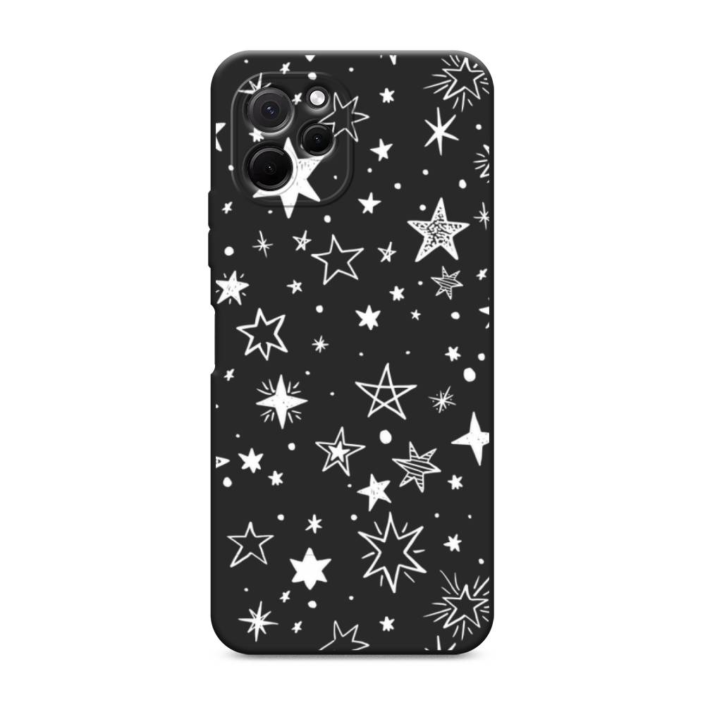 

Чехол Awog на HuaweI Nova Y61 "Звездочки графика белая", Прозрачный;белый, 6120052-1