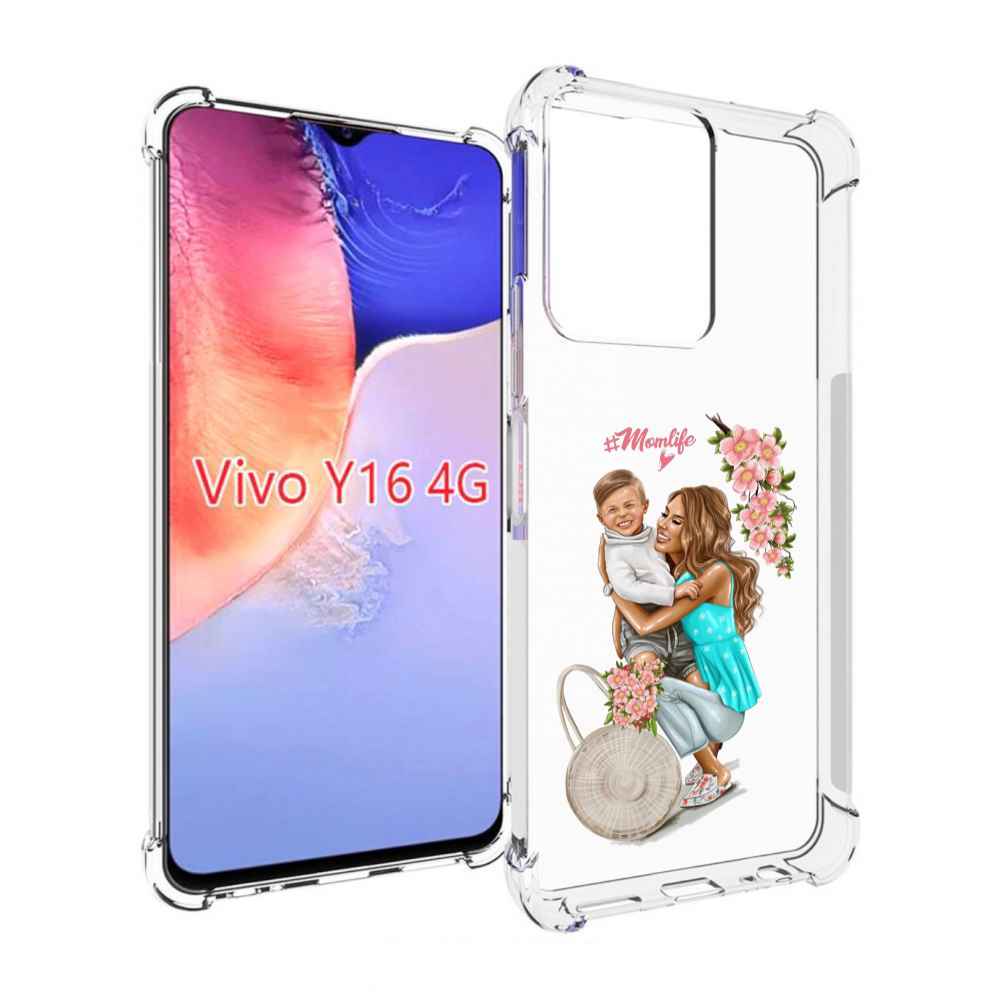 

Чехол MyPads Momlife для Vivo Y16 4G/ Vivo Y02S, Прозрачный, Tocco
