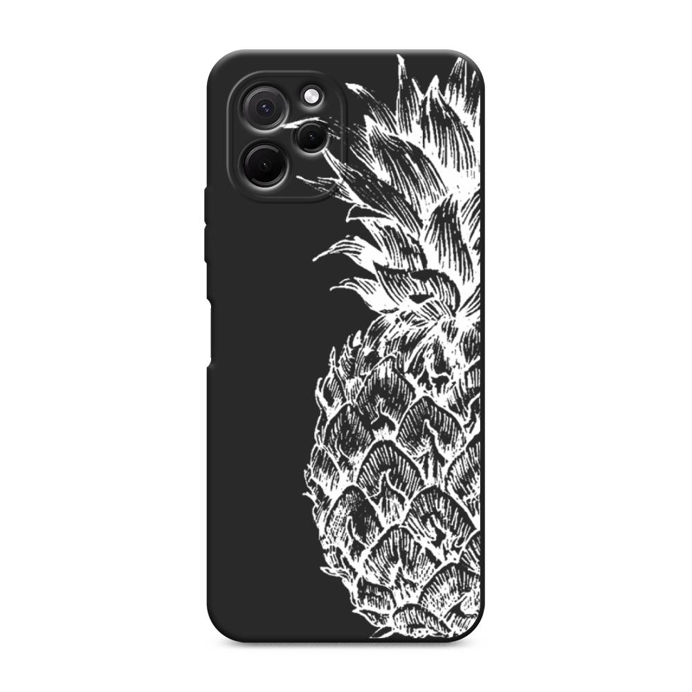 

Чехол Awog на HuaweI Nova Y61 "Ананас графика белая", Белый, 6120052-1