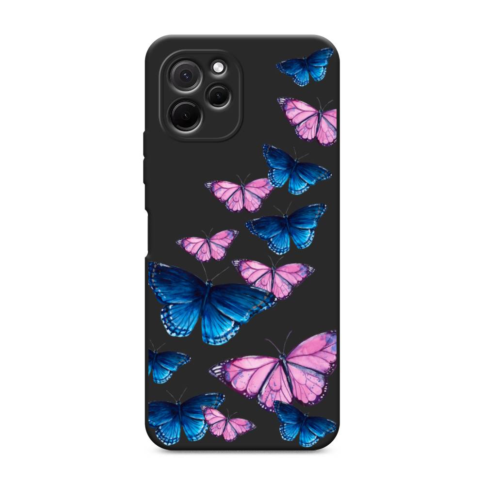 

Чехол Awog на HuaweI Nova Y61 "Полет бабочек", Синий;черный;розовый, 6120052-1