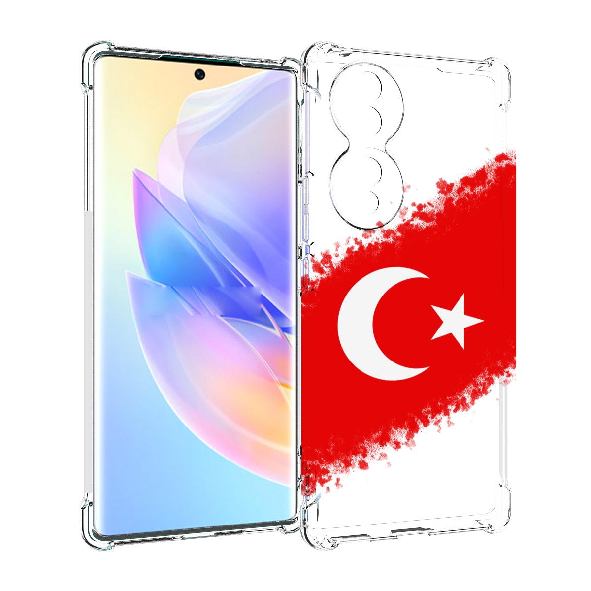 

Чехол MyPads флаг Турции для Honor 70, Прозрачный, Tocco