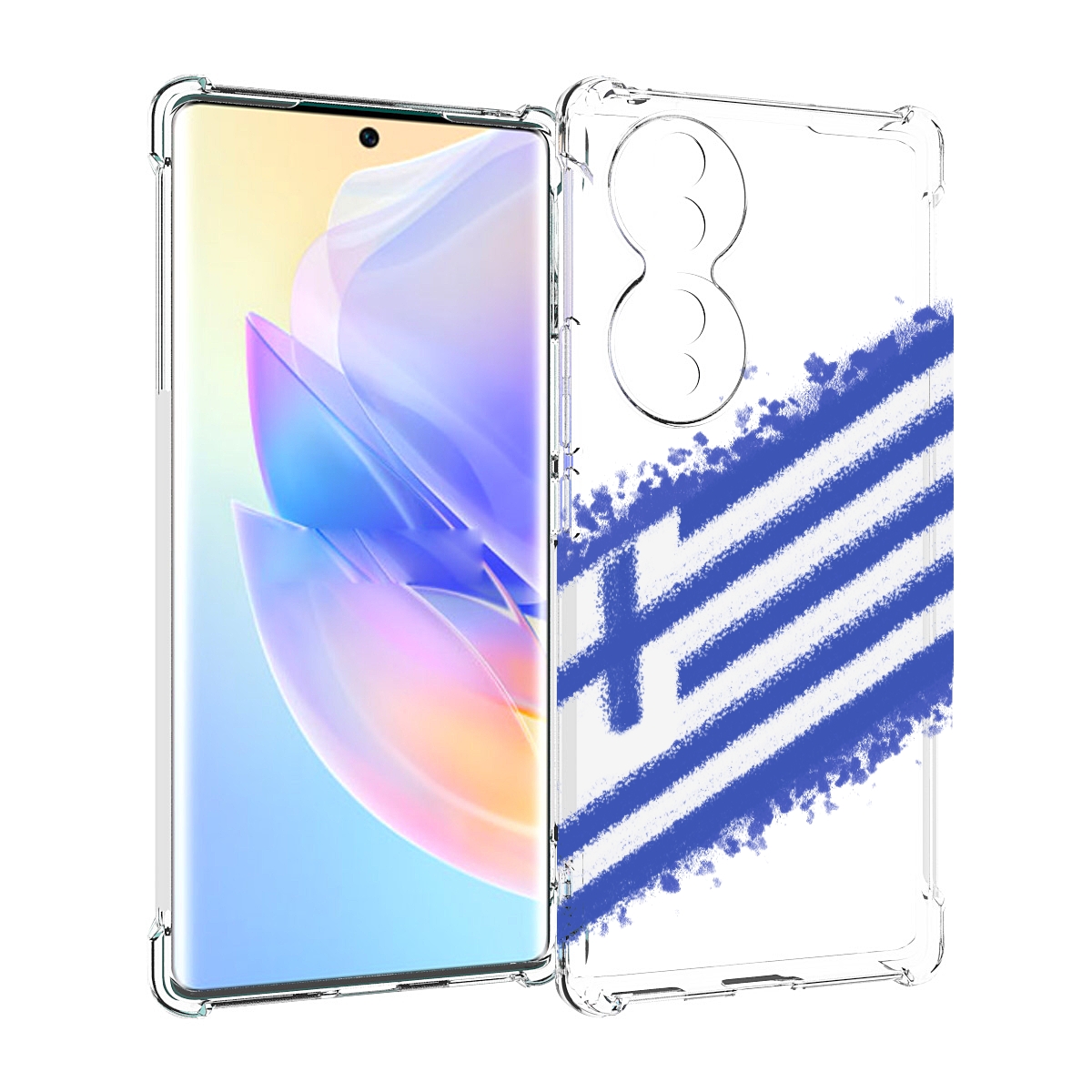 

Чехол MyPads флаг Греции для Honor 70, Прозрачный, Tocco