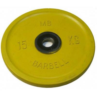 

Диск для штанги MB Barbell Евро-Классик 15 кг, 51 мм желтый, Евро-Классик