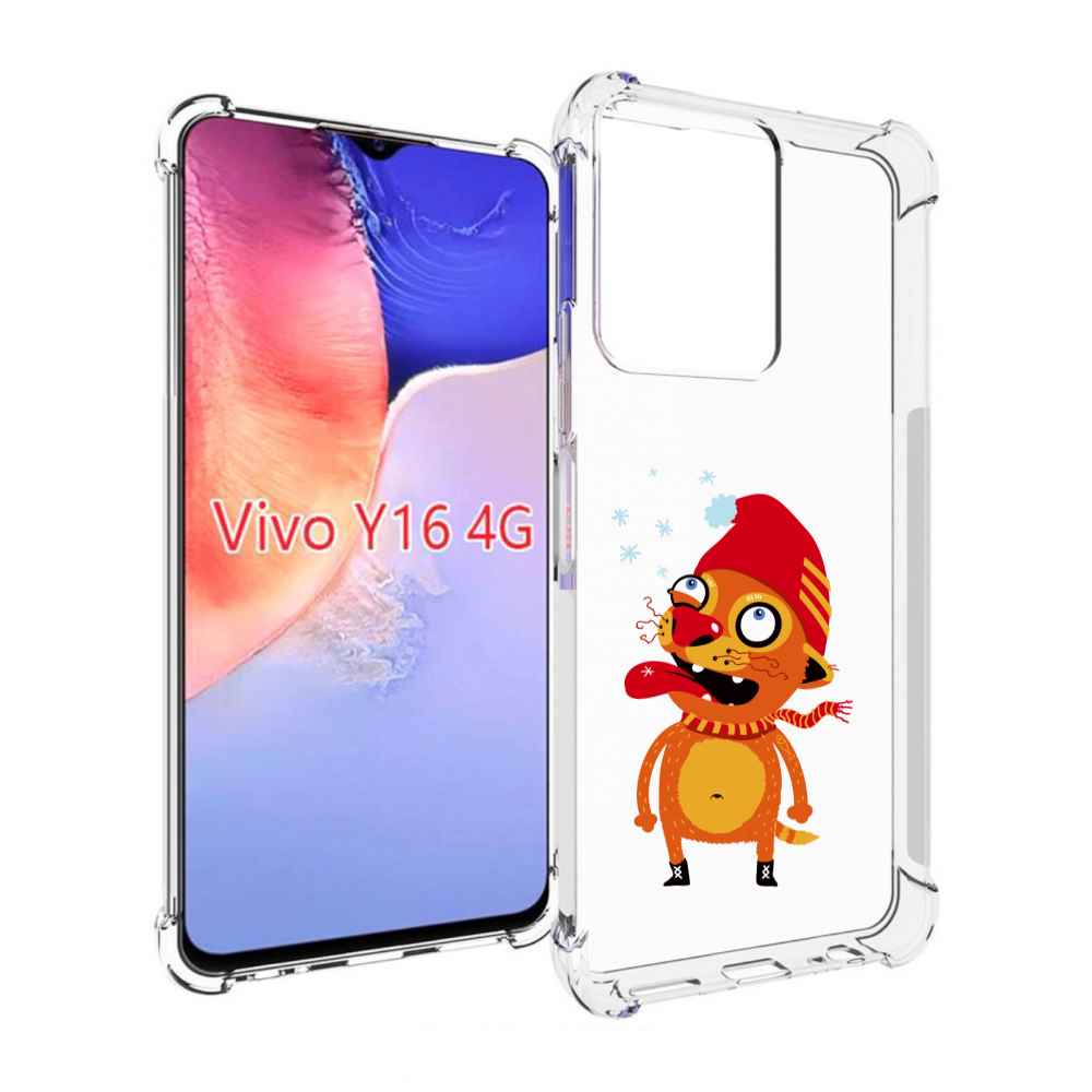 

Чехол MyPads Зимний кот для Vivo Y16 4G/ Vivo Y02S, Прозрачный, Tocco