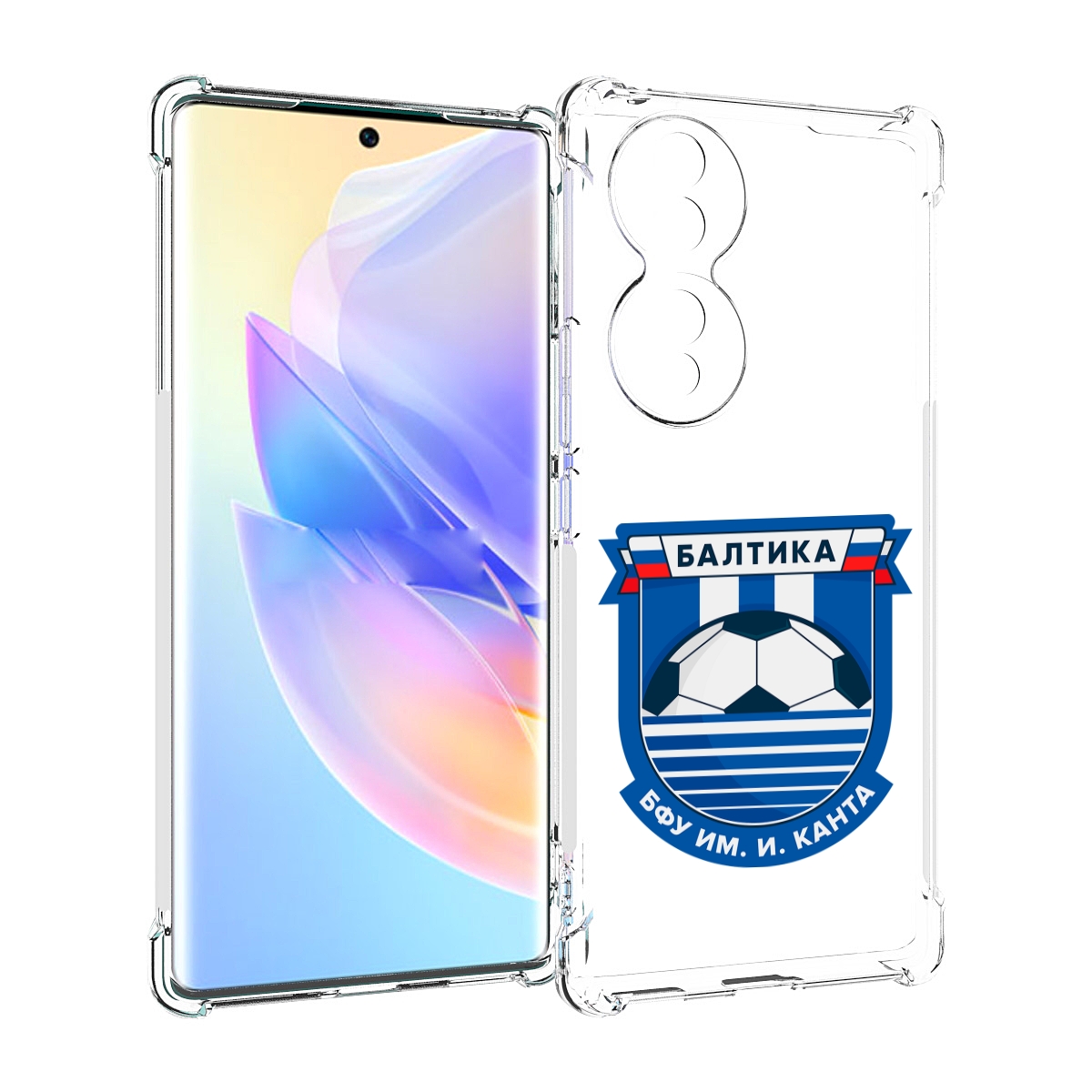 

Чехол MyPads фк-балтика-2 для Honor 70, Прозрачный, Tocco