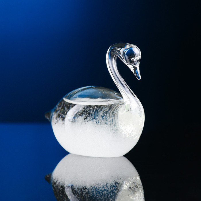 Барометр - штормгласс Лебедь 8х4см 103100₽