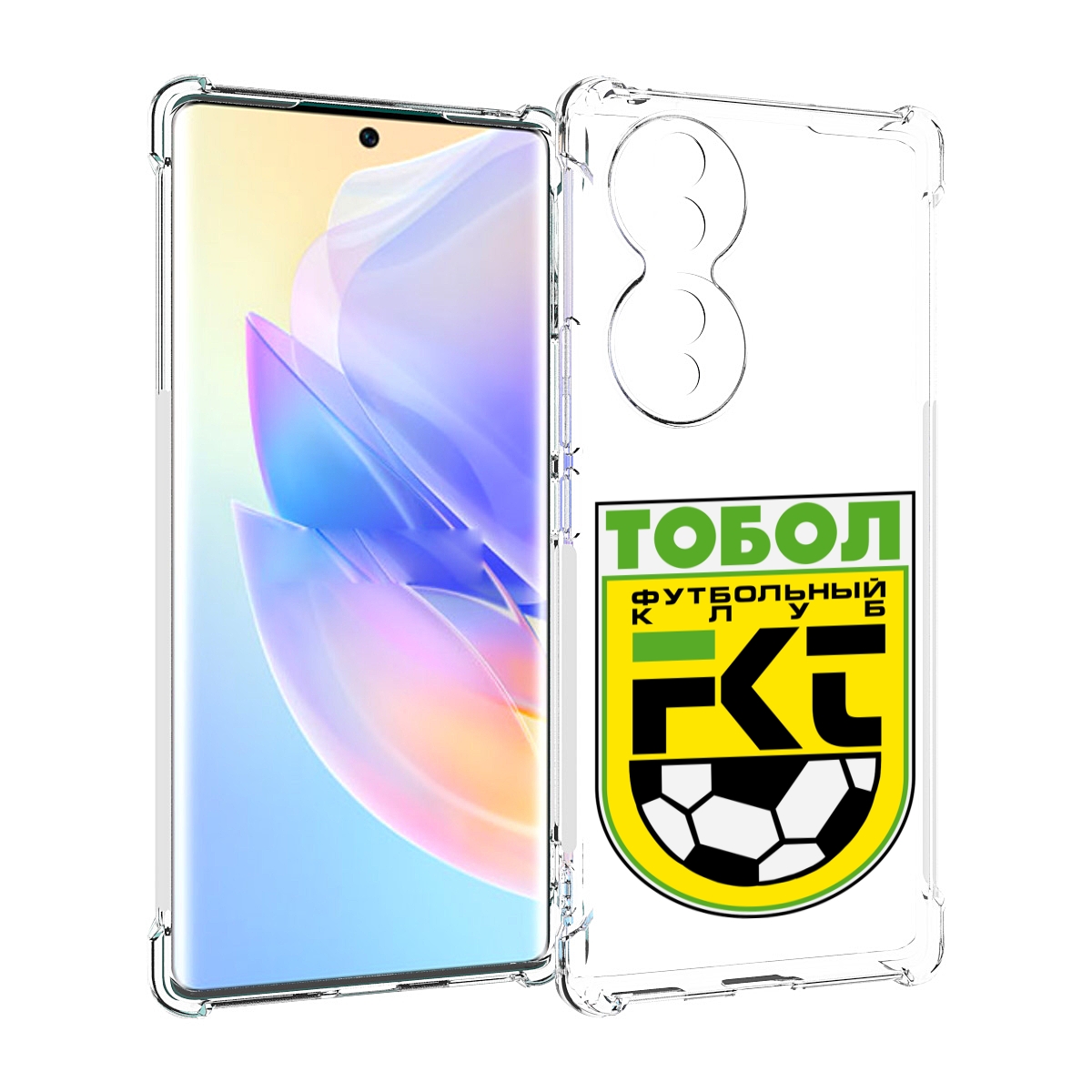 

Чехол MyPads фк тобол мужской для Honor 70, Прозрачный, Tocco