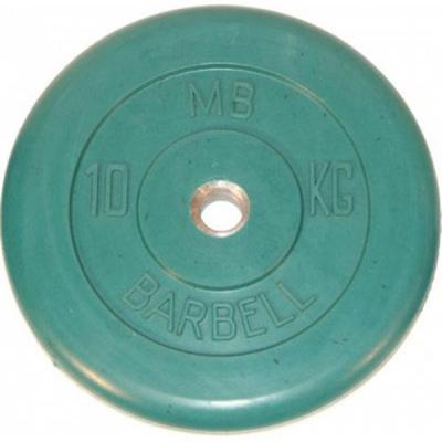 

Диск для штанги MB Barbell Стандарт 10 кг, 31 мм зеленый, Стандарт