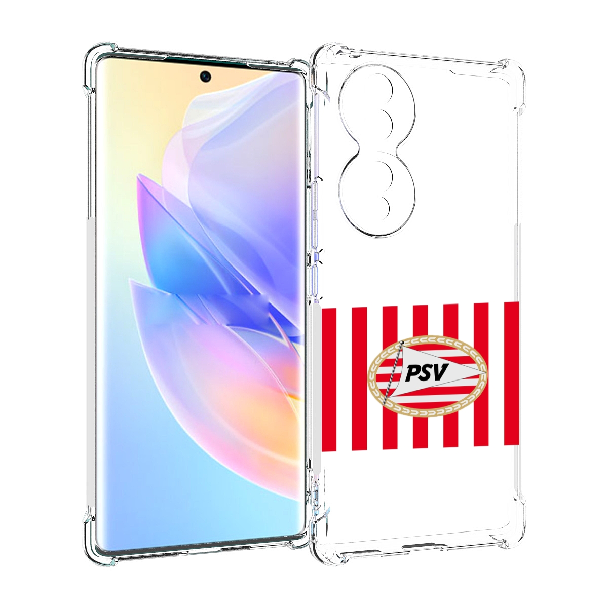 

Чехол MyPads фк псв голландия мужской для Honor 70, Прозрачный, Tocco