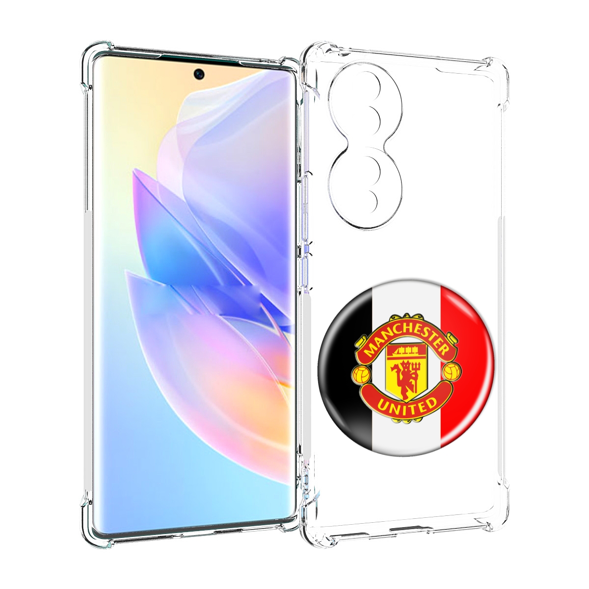 

Чехол MyPads фк манчестер юнаитед мужской для Honor 70, Прозрачный, Tocco
