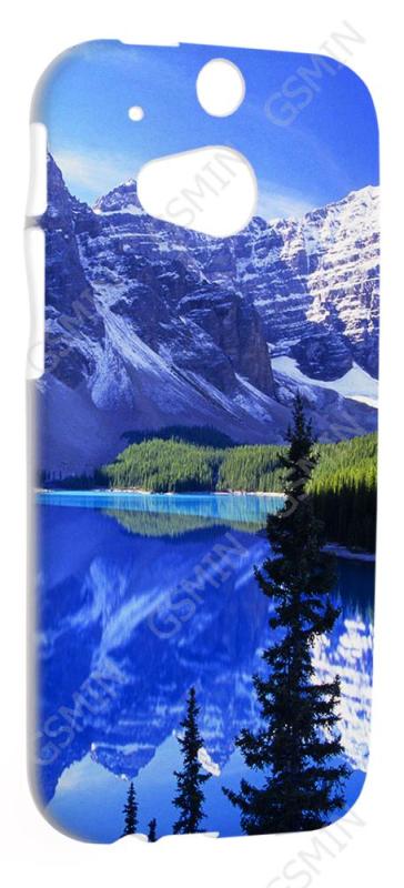 

Чехол силиконовый для HTC One 2 M8 TPU (Белый) (Дизайн 40)