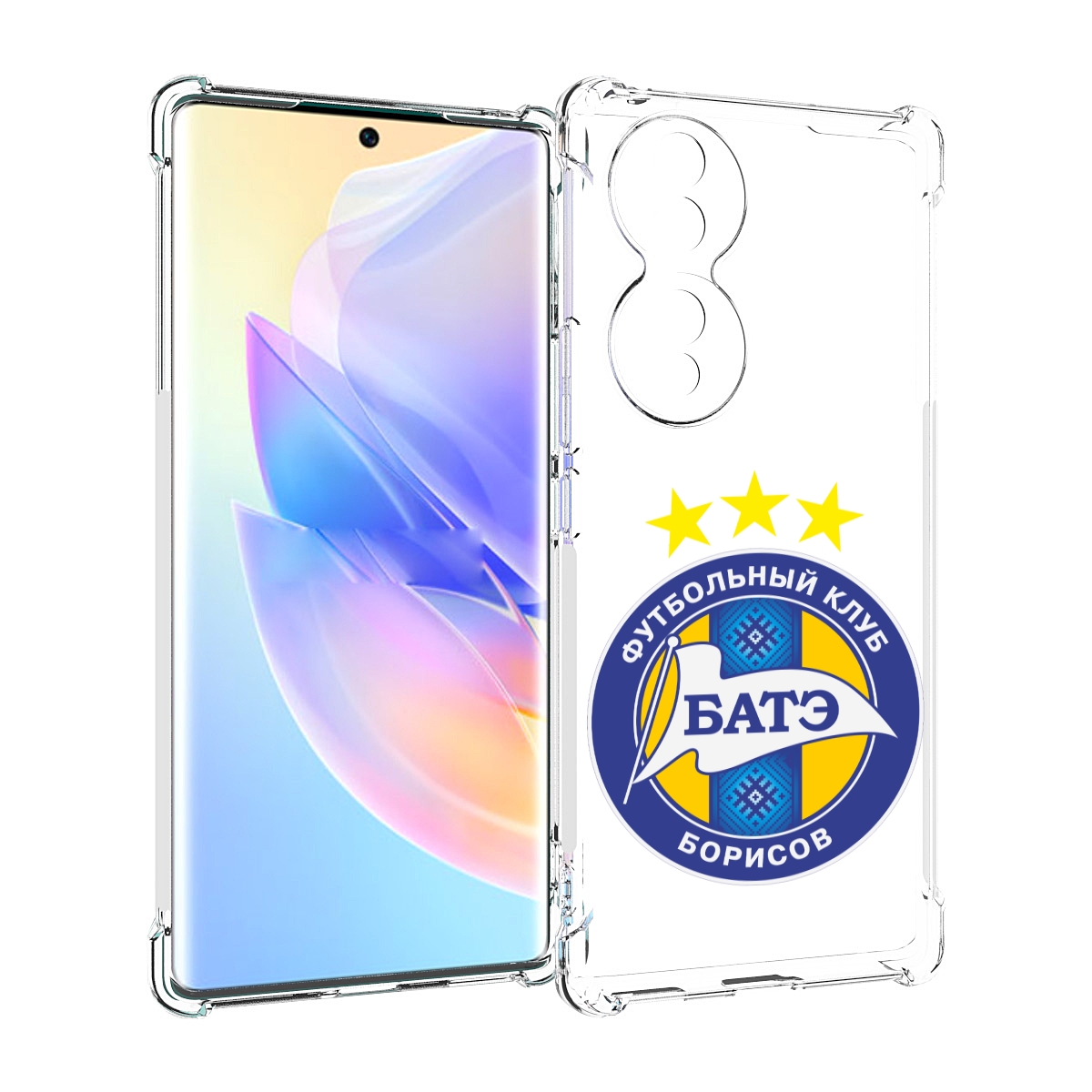 

Чехол MyPads фк батэ борисов мужской для Honor 70, Прозрачный, Tocco