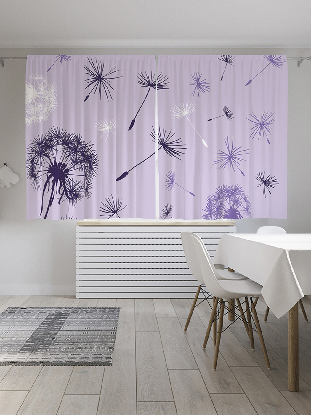 

Шторы с фотопечатью "Полет одуванчика" из сатена, 290х180 см