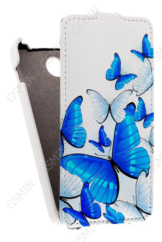 

Кожаный чехол для Explay Joy Art Case (Белый) (Дизайн 11/11)