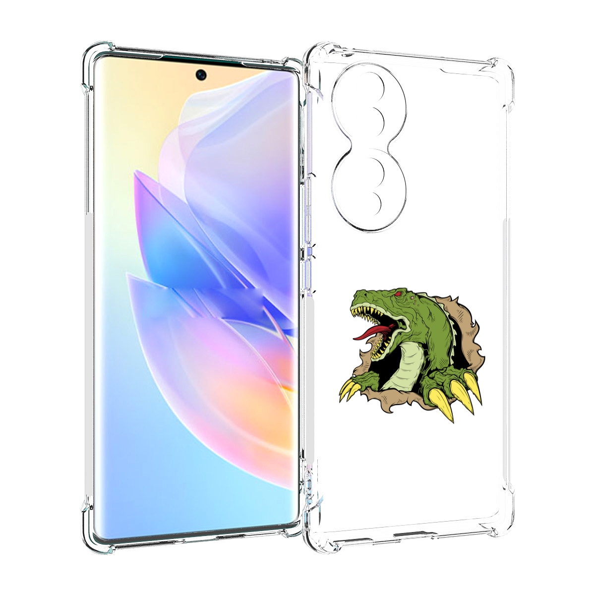 

Чехол MyPads годзила для Honor 70, Прозрачный, Tocco