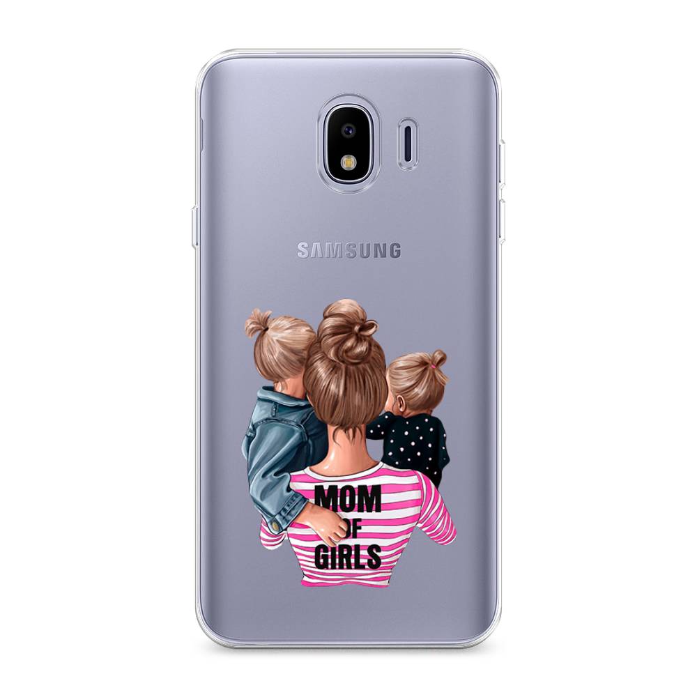 

Чехол Awog на Samsung Galaxy J4 "Mom of Girls", Синий;розовый;черный, 26450-6