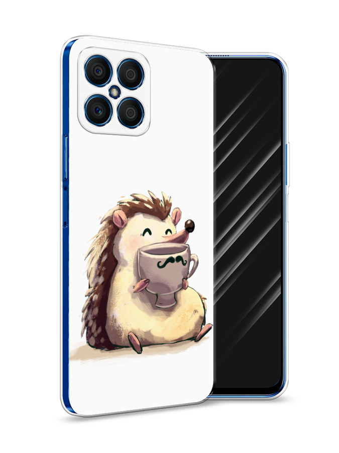 

Чехол Awog на Honor X8 "Еж кофеман", Белый;коричневый;бежевый, 6107650-10