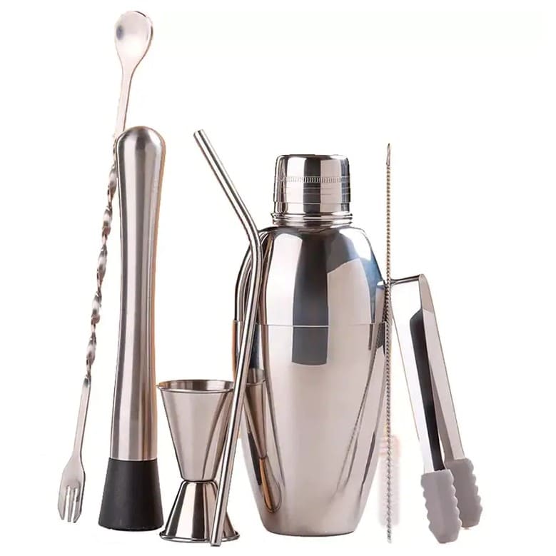 

Коктейльный набор Circle Joy Coktail Shaker Bar Set 7в1 CJ-CSB01, Серебристый, CJ-CSB01