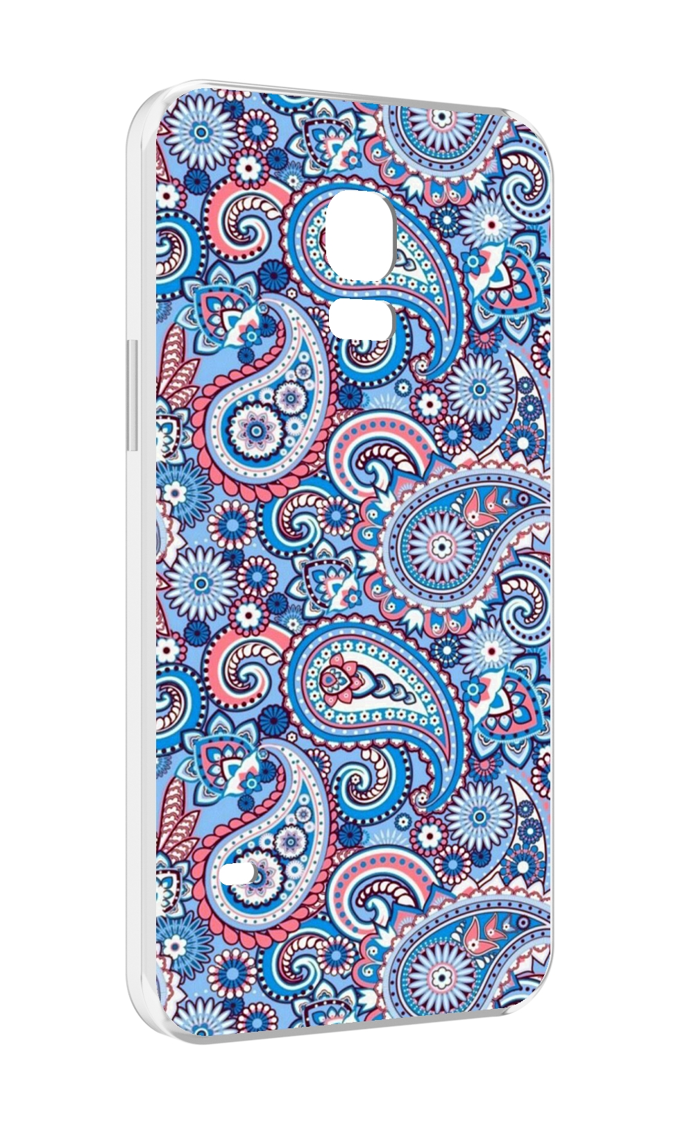 

Чехол MyPads красивый голубой арнамент для Samsung Galaxy S5 mini, Прозрачный, Tocco
